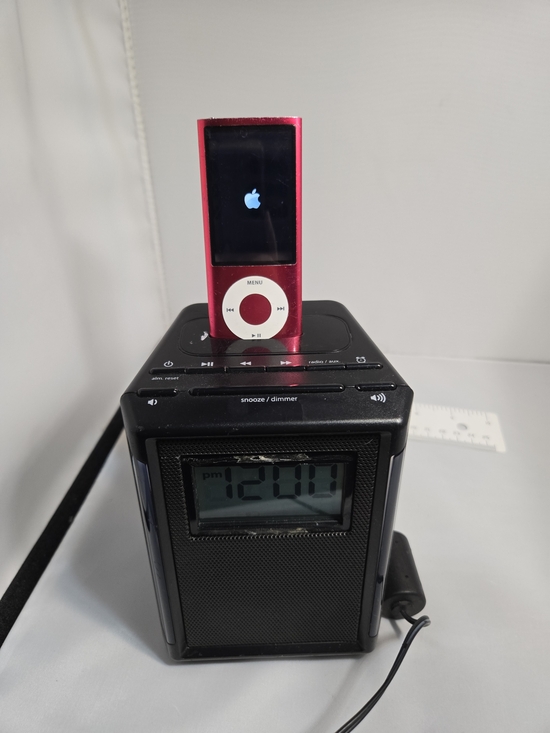 Apple Other - Apple iPod nano (Pink) with IHOME Portable Clock Radio Dock (EDIT)